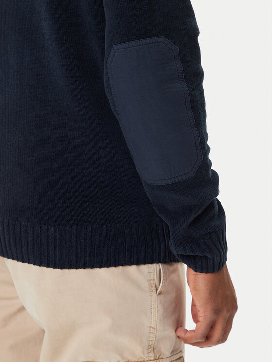 Aeronautica Militare Aeronautica Militare Sweter 252MA1574UL00539 Granatowy Regular Fit