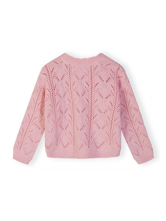 minoti minoti Kardigan 30KNIT101 Różowy Regular Fit