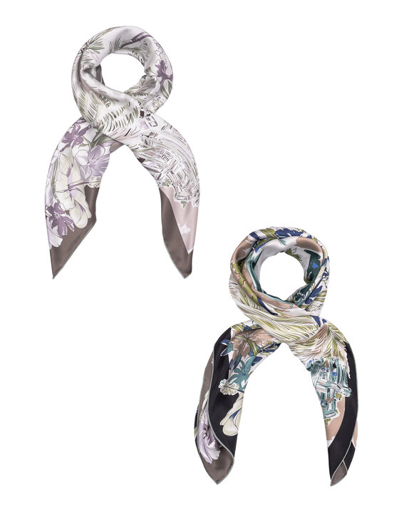 ALLORA BE UNIQUE ALLORA BE UNIQUE Foulard 100% silk Verde