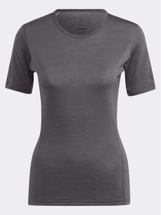 adidas adidas Termoaktīva apģērba augšdaļa Xperior Merino 150 HZ8550 Pelēks Slim Fit