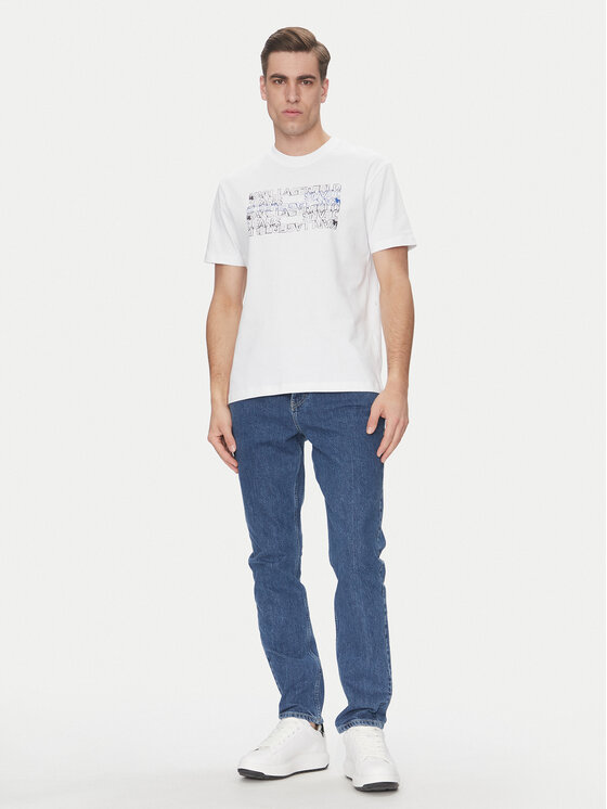 KARL LAGERFELD KARL LAGERFELD T-shirt A2M17038 Bijela Regular Fit