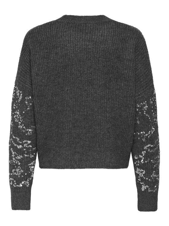 ONLY ONLY Pulover Alta 15353230 Gri Regular Fit