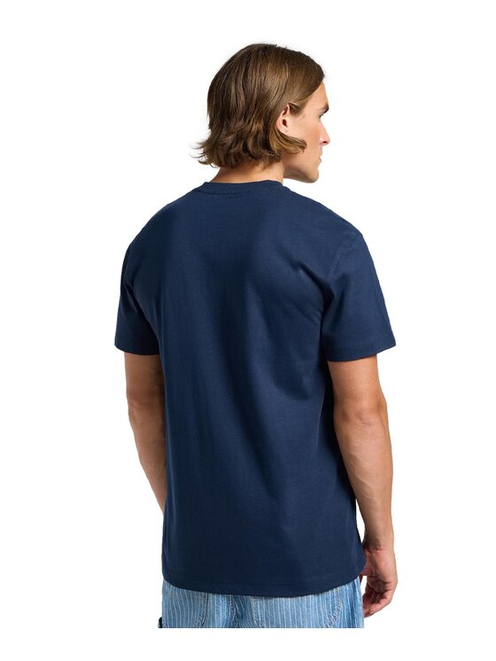 Lee Lee T-Shirt 112364584 Granatowy Relaxed Fit