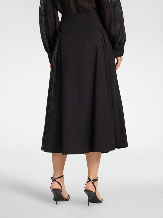 Elena Mirò Elena Mirò Spódnica midi 1063P000086N033 Czarny A-Line Fit