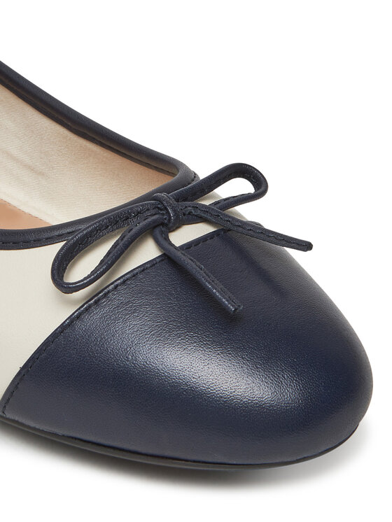 Tommy Hilfiger Tommy Hilfiger Μπαλαρίνες Toe Cap Leather Ballerina FW0FW08759 Μπεζ