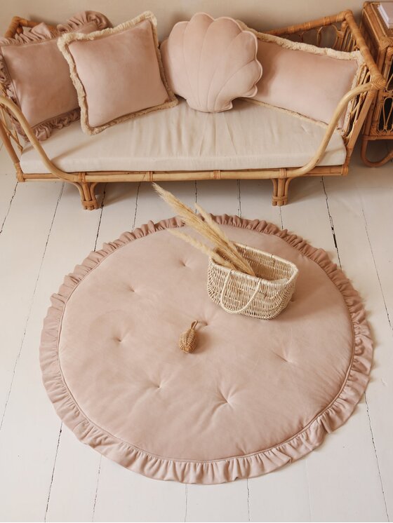Moi Mili Moi Mili Poduszka dekoracyjna soft velvet Beżowy
