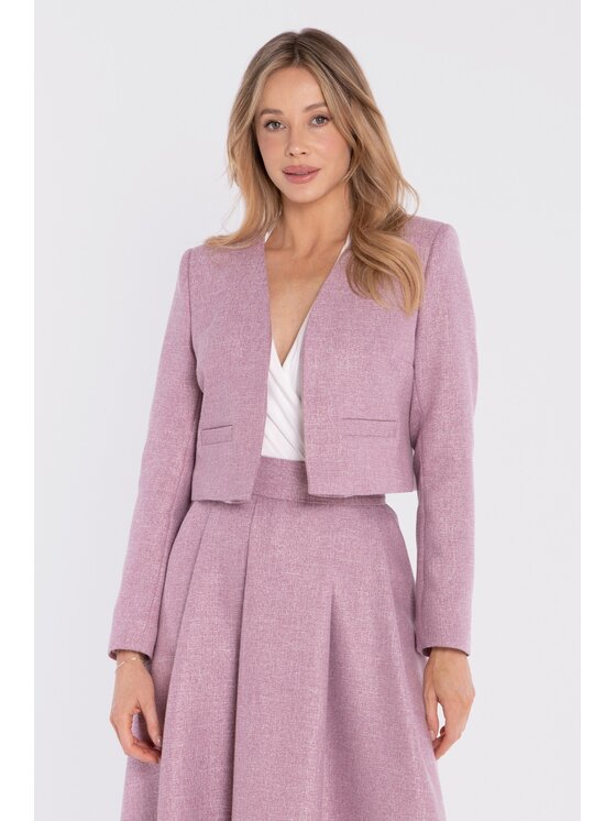 Stylove Stylove Giacca da abito S429 Rosa Cropped Fit