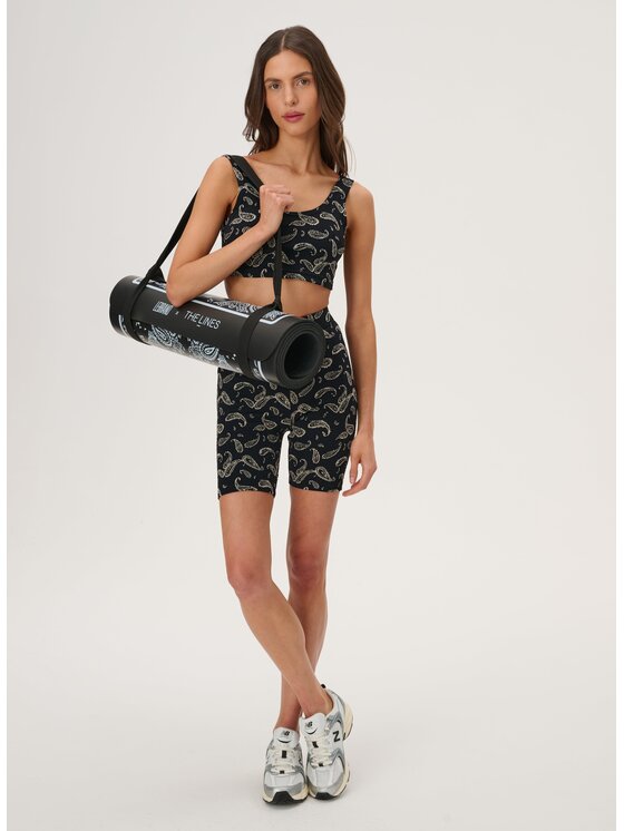 LEBRAND LEBRAND Szorty sportowe Leo Czarny Regular Fit