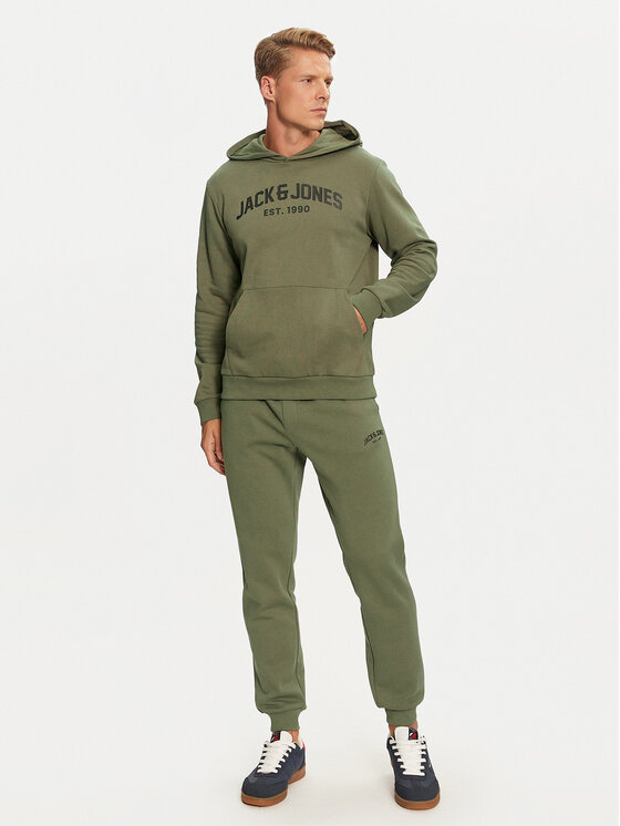 Jack&Jones Tepláková súprava Josh 12271632 Zelená Regular Fit