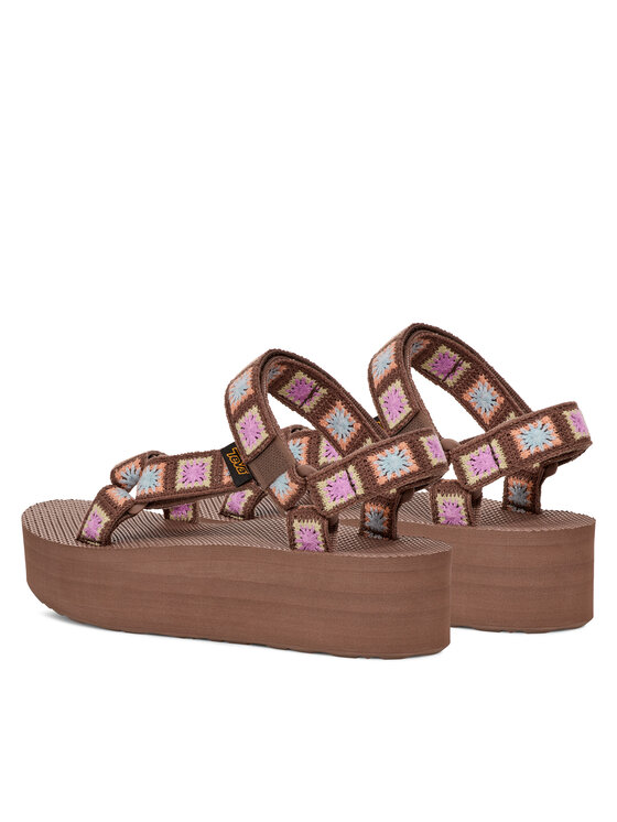 Teva Teva Sandále Flatform Universal Crochet 1150210 Hnedá