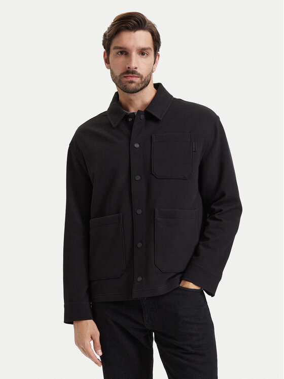 Tommy Hilfiger Tommy Hilfiger Πουκαμισοτζάκετ MW0MW44945 Μαύρο Regular Fit