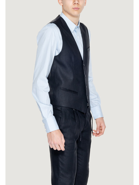 Antony Morato Antony Morato Γιλέκο MMVE00094-FA800126 Μαύρο To Fit