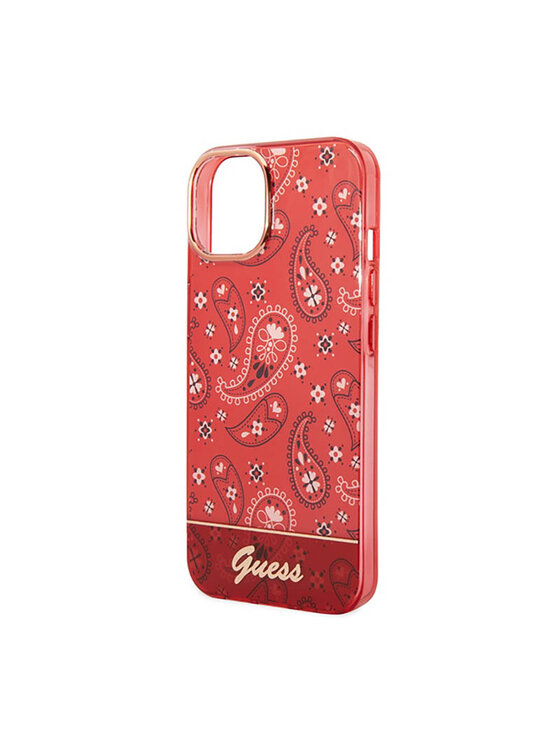 Guess Guess Etui na telefon Bandana Czerwony