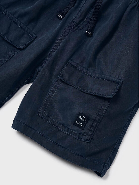 Mayoral Mayoral Szorty materiałowe 3237 Granatowy Regular Fit