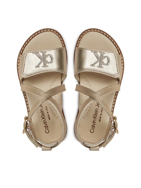 Calvin Klein Jeans Calvin Klein Jeans Sandály V1A2-80950-0220 Zlatá