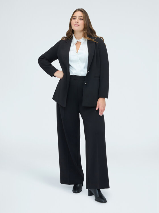 Fiorella Rubino Fiorella Rubino Marynarka Q011T000249N033 Czarny A-Line Fit
