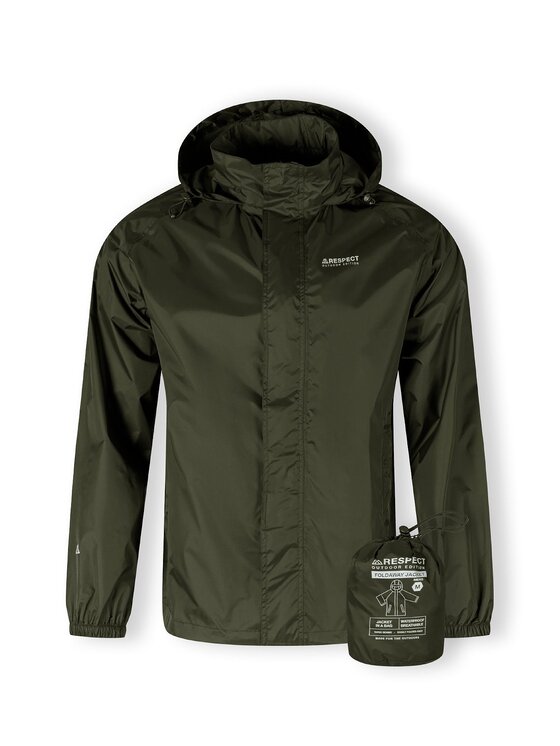 minoti minoti Kurtka przeciwdeszczowa 27MRJACKET3 Khaki Regular Fit