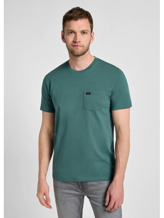 Lee Lee T-shirt POCKET TEE Verde Regular Fit