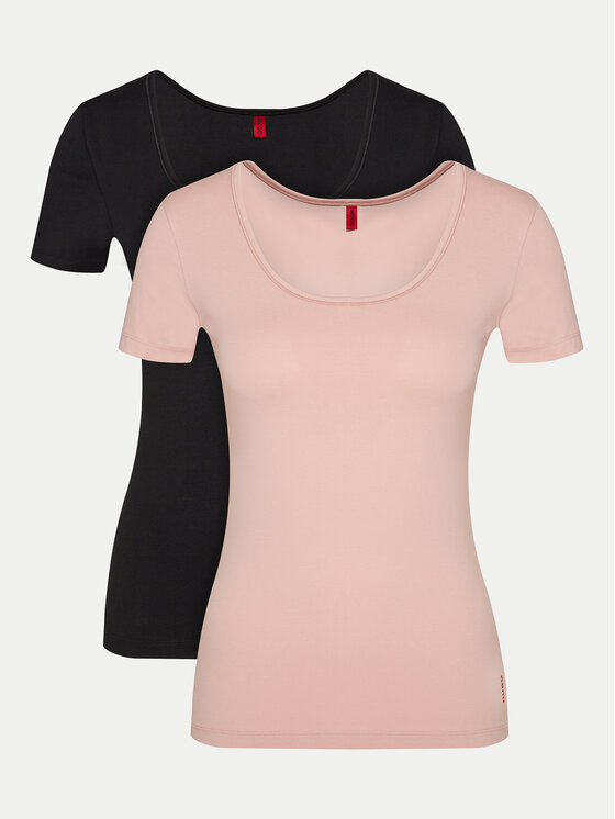 HUGO Hugo Набір з 2 футболок Twin 50469660 Чорний Regular Fit