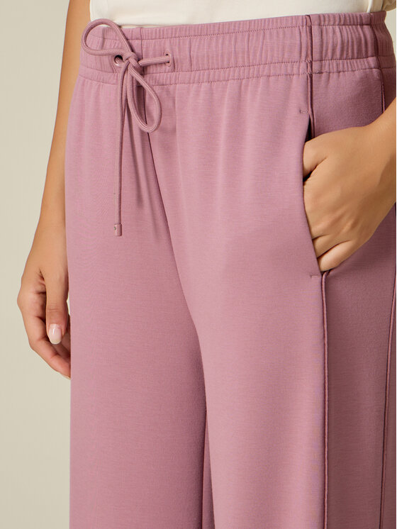 Oltre Oltre Pantaloni di tessuto P842J002672N006 Rosa Baggy Fit