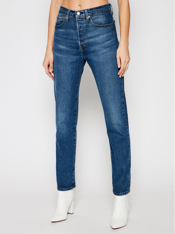 Levi's® Džinsai 501® Crop 36200-0157 Mėlyna Cropped Fit • Modivo.lt