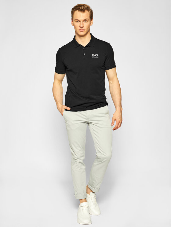 EA7 Emporio Armani EA7 Emporio Armani Polo 8NPF04 PJM5Z 1200 Melns Regular Fit