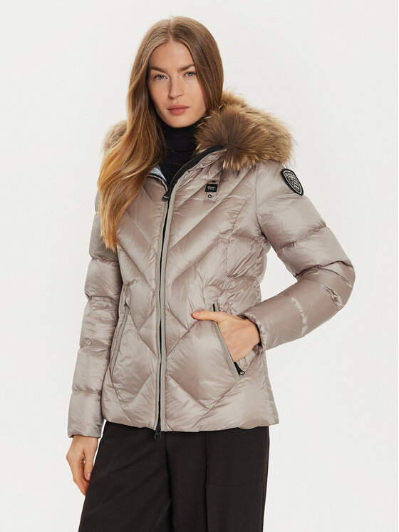 Blauer Blauer Пухено яке 24WBLDC03051 Сив Regular Fit