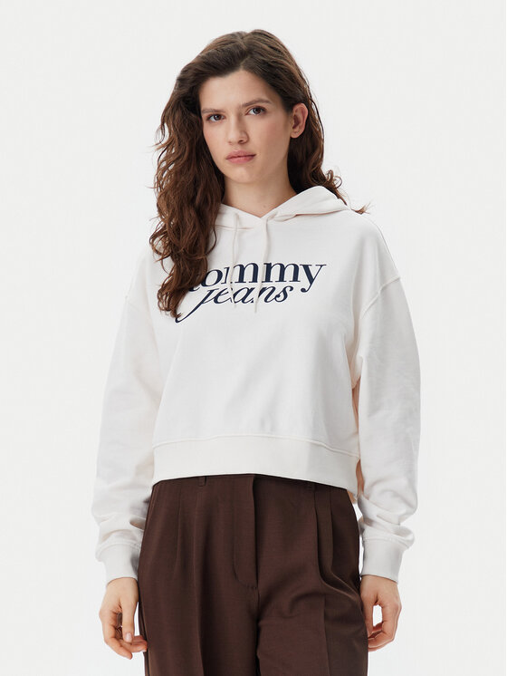 Tommy Jeans Tommy Jeans Bluză Script DW0DW20306 Bej Relaxed Fit