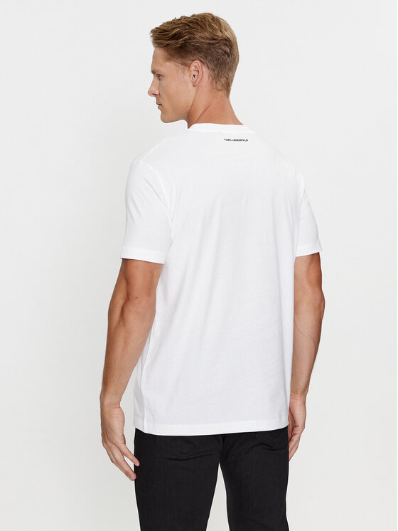KARL LAGERFELD KARL LAGERFELD Póló 755061 534241 Fehér Regular Fit