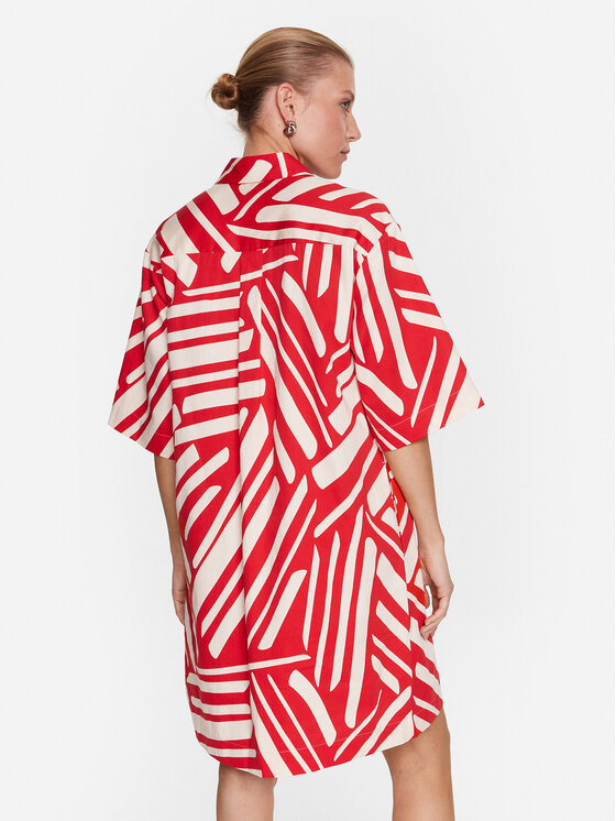 Seidensticker Seidensticker Kleid für den Alltag 60.135012 Rot Regular Fit