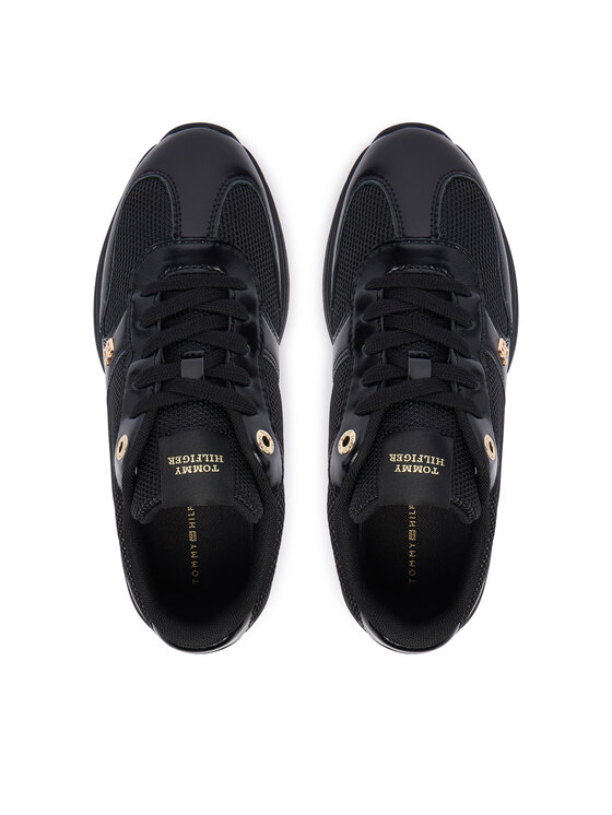 Tommy Hilfiger Tommy Hilfiger Sneakers Modern Runner Shiny Leather FW0FW09413 Negru