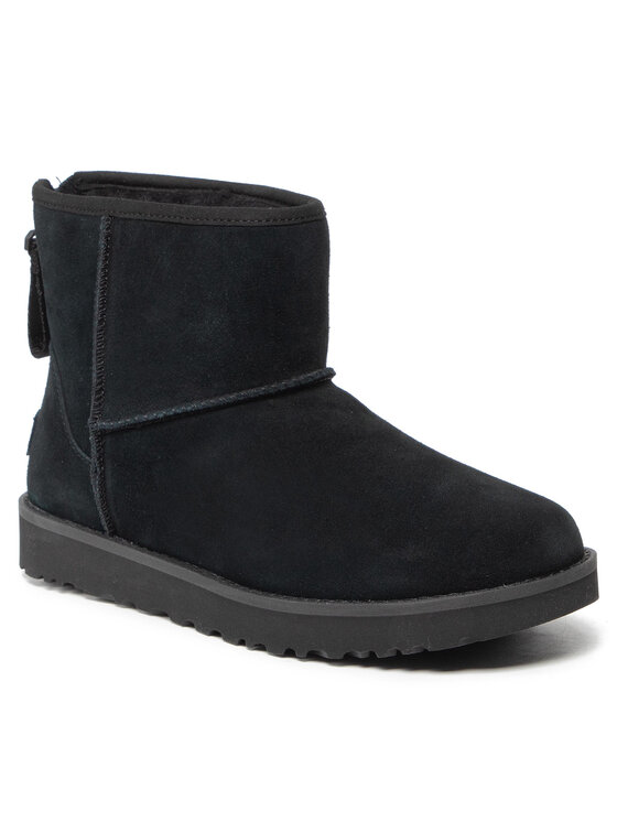 Ugg Ugg Μπότες Χιονιού W Classic Mini Logo Zip 1122671 Μαύρο