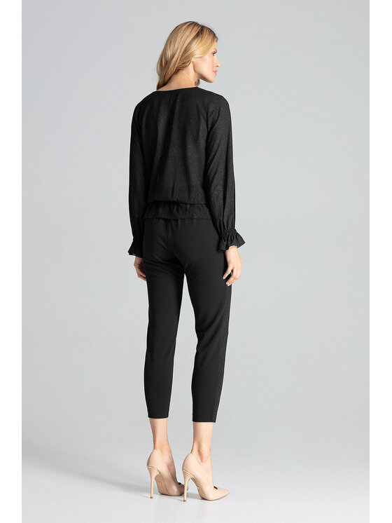 FIGL FIGL Halenka M690 Černá Regular Fit