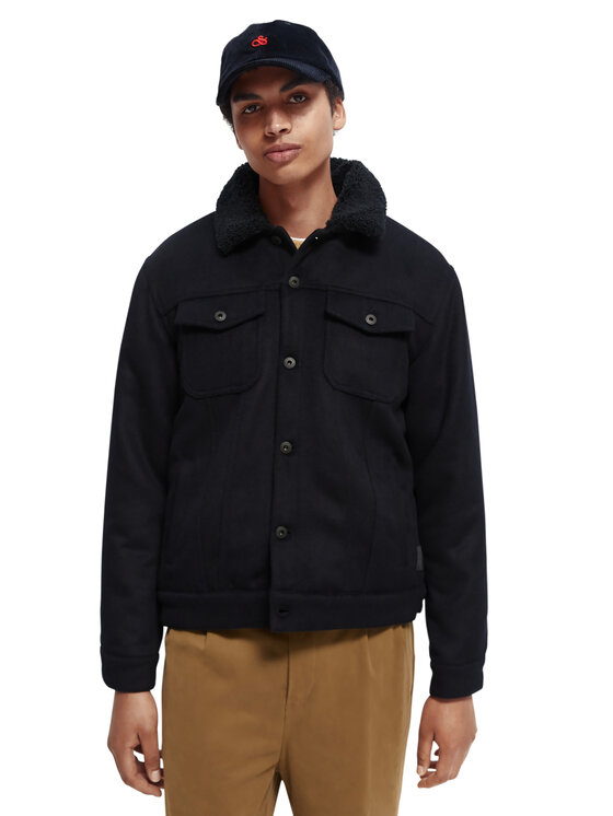 Scotch & Soda Ovčje usnje 169150 Črna Relaxed Fit