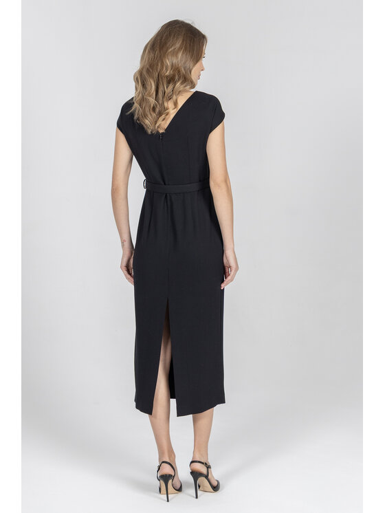 Deni Cler Milano Deni Cler Milano Sukienka wieczorowa W-DC-3208-F2-E3-90-1 Czarny Regular Fit
