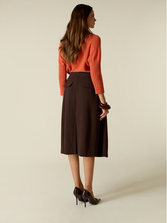 Oltre Oltre Gonna midi 1032R001592N032 Marrone Regular Fit