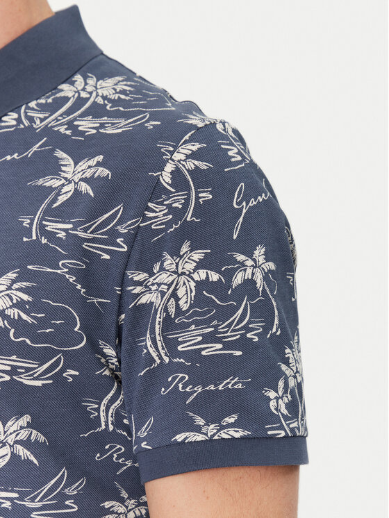Gant Gant Polokošeľa 2014058 Tmavomodrá Regular Fit
