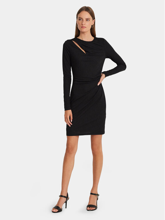 LAUREN RALPH LAUREN Lauren Ralph Lauren Koktélruha 253926430001 Fekete Slim Fit