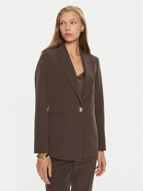 Maryley Giacca da abito 24IB187/M05/43CO Marrone Regular Fit, taglia : L