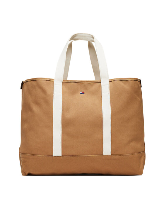 Tommy Hilfiger Tommy Hilfiger Ročna torba Th Summer Tote AM0AM13557 Rjava