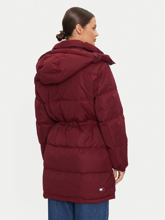 Tommy Jeans Tommy Jeans Pūkinė striukė Alaska DW0DW18821 Vyšninė Regular Fit