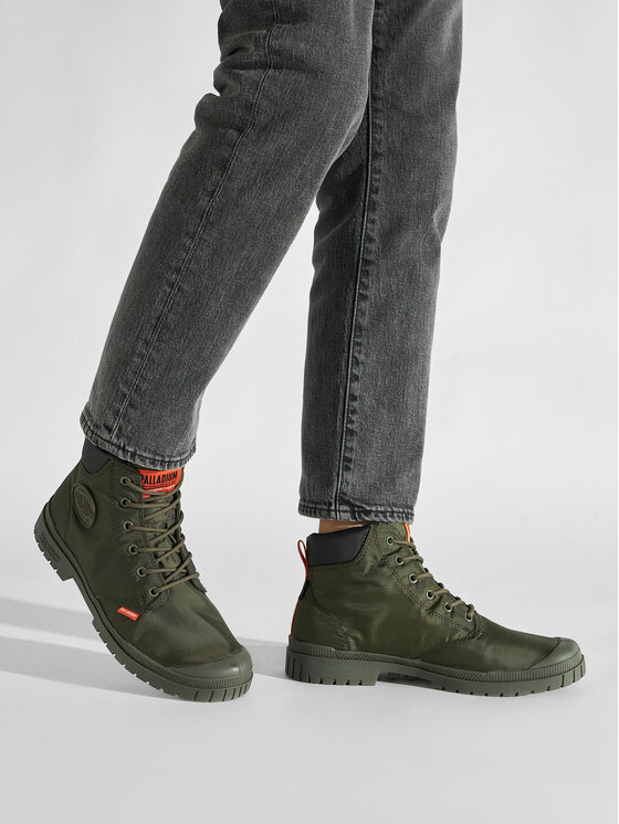 Palladium Palladium Schnürstiefeletten Pampa Sp20 Cuff Wp+ 76835-325-M Khakifarben