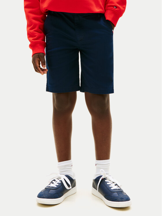 Tommy Hilfiger Tommy Hilfiger Auduma šorti 1985 Essential KB0KB09641 Tumši zils Regular Fit