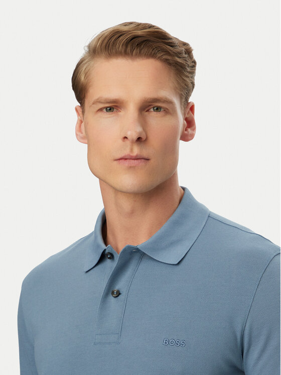 BOSS BOSS Polokošeľa Pallas 50553564 Modrá Regular Fit