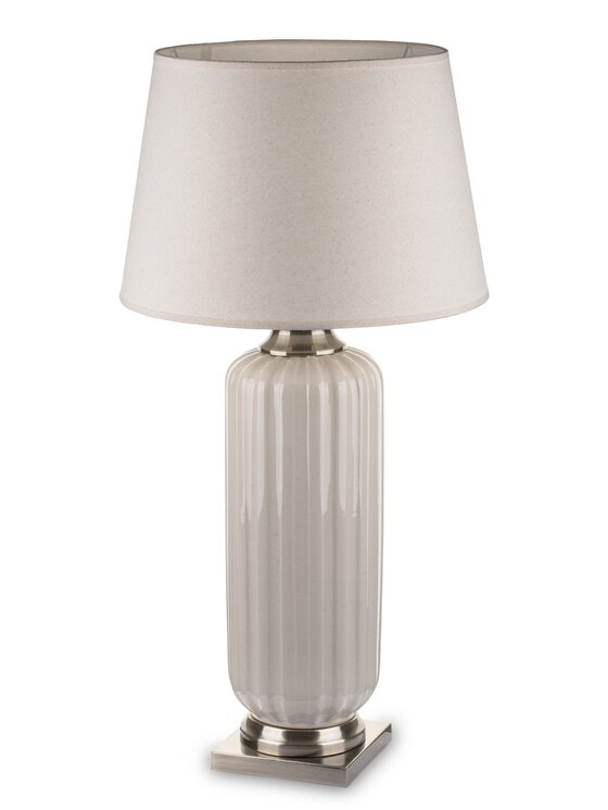MIAhome MIAhome Lampka nocna ceramiczna DIGOMI Beżowy