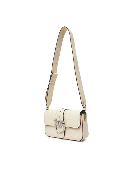 PINKO PINKO Kabelka Love One Mini Slouchy Fl Al 25-26 PLTT 104340 A2JU Écru