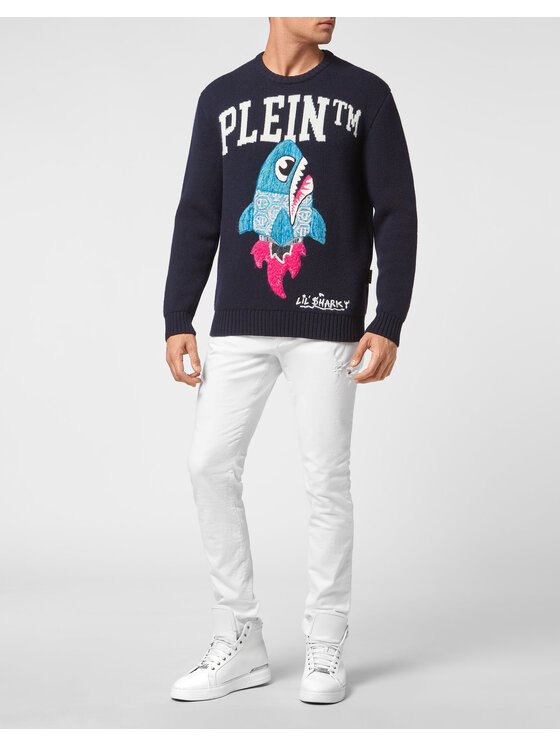 PHILIPP PLEIN PHILIPP PLEIN S dlhými rukávmi 2395 Modrá Regular Fit