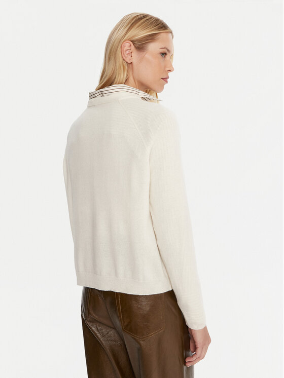 Marella Marella Пуловер Tesa 2523366171 Бял Relaxed Fit