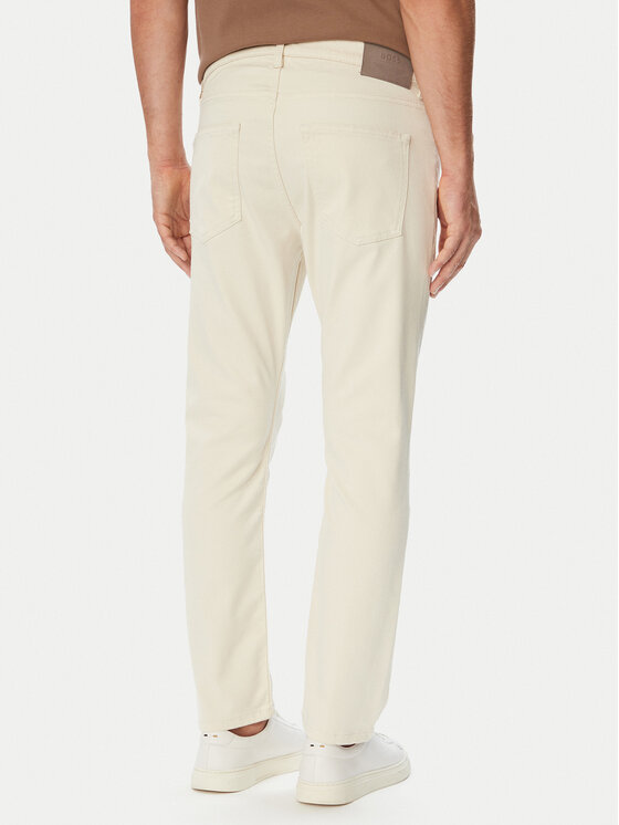 BOSS BOSS Jeansy H-DELAWARE_AM 50556583 Krémová Slim Fit