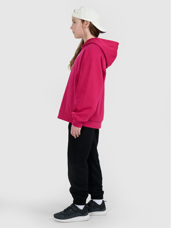 4F 4F Bluza BASIC+ Różowy Oversize